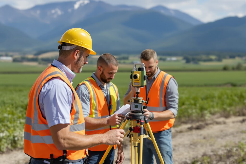 Equipo trabajando en campo